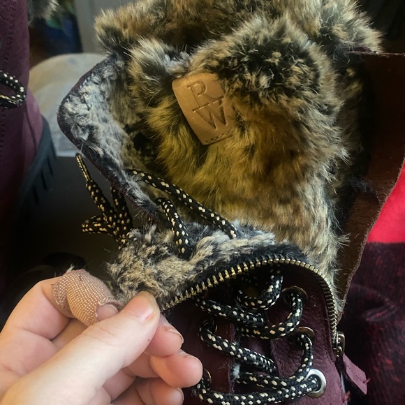 Ron White ilsa nubuck aubergine boots 38 size 7.5 weatherproof winter - Picture 4 of 10